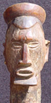 Sculpture africaine - Figurine Teke représentant un colon blanc - GABON -