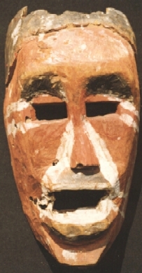 Masque africain Ethnie Ha ou Sukuma (TANZANIE) Bois - Pigments - 30 cm