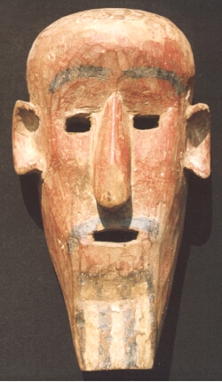Masque africain Ethnie Nyamwezi (TANZANIE) Bois - Pigments - 37cm